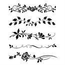 Stencil Bordure Rose