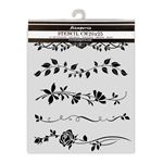 Stencil Bordure Rose