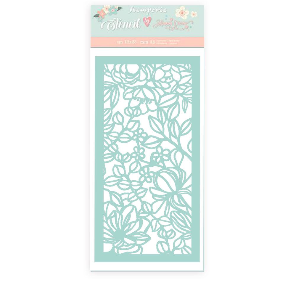 Stencil Celebration fiori e foglie
