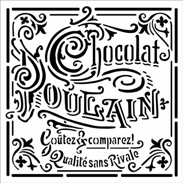 Stencil Chocolat Mondo Fai da Te