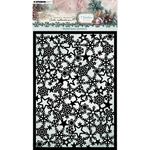 Stencil Christmas Blush Snowflake Pattern