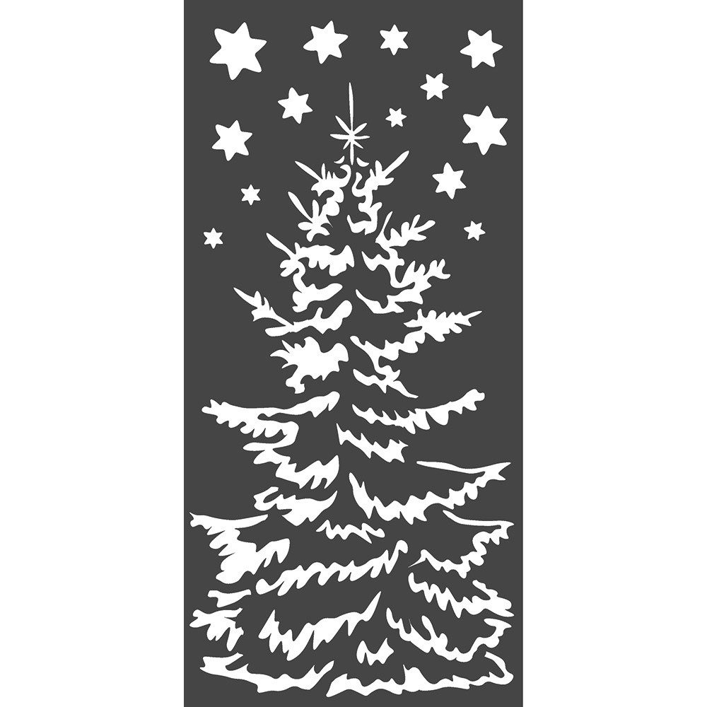 Stencil Christmas Tree