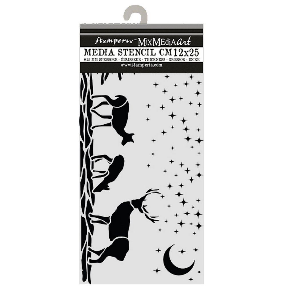 Stencil Christmas cervi