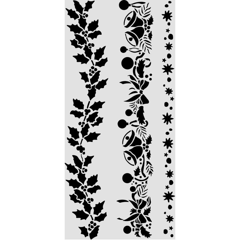 Stencil Christmas con bordure
