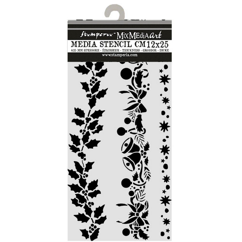 Stencil Christmas con bordure