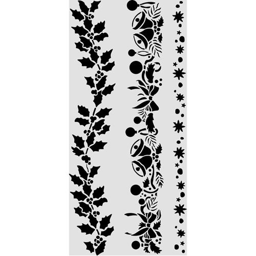 Stencil Christmas con bordure