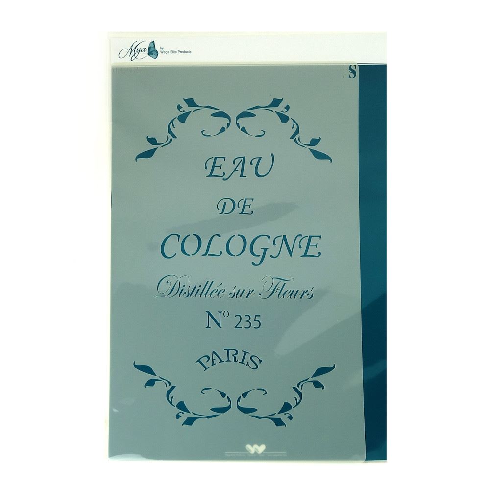 Stencil Deco Composicion Eau De Cologne