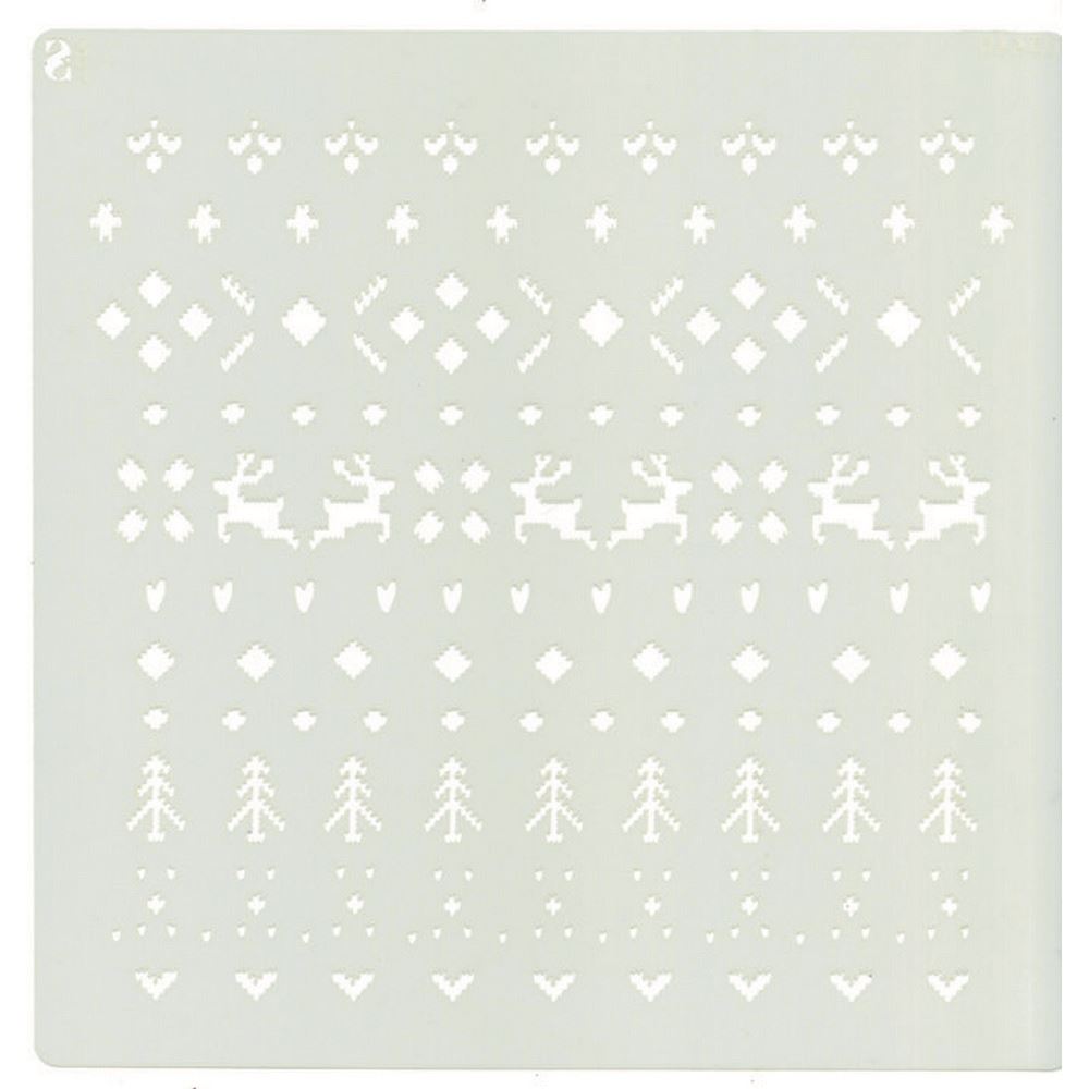 Stencil Deco Fondo Navideno