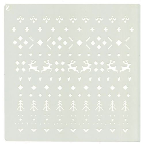 Stencil Deco Fondo Navideno