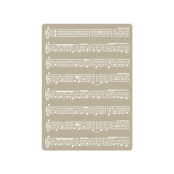 Stencil Deco Spartito Musicale