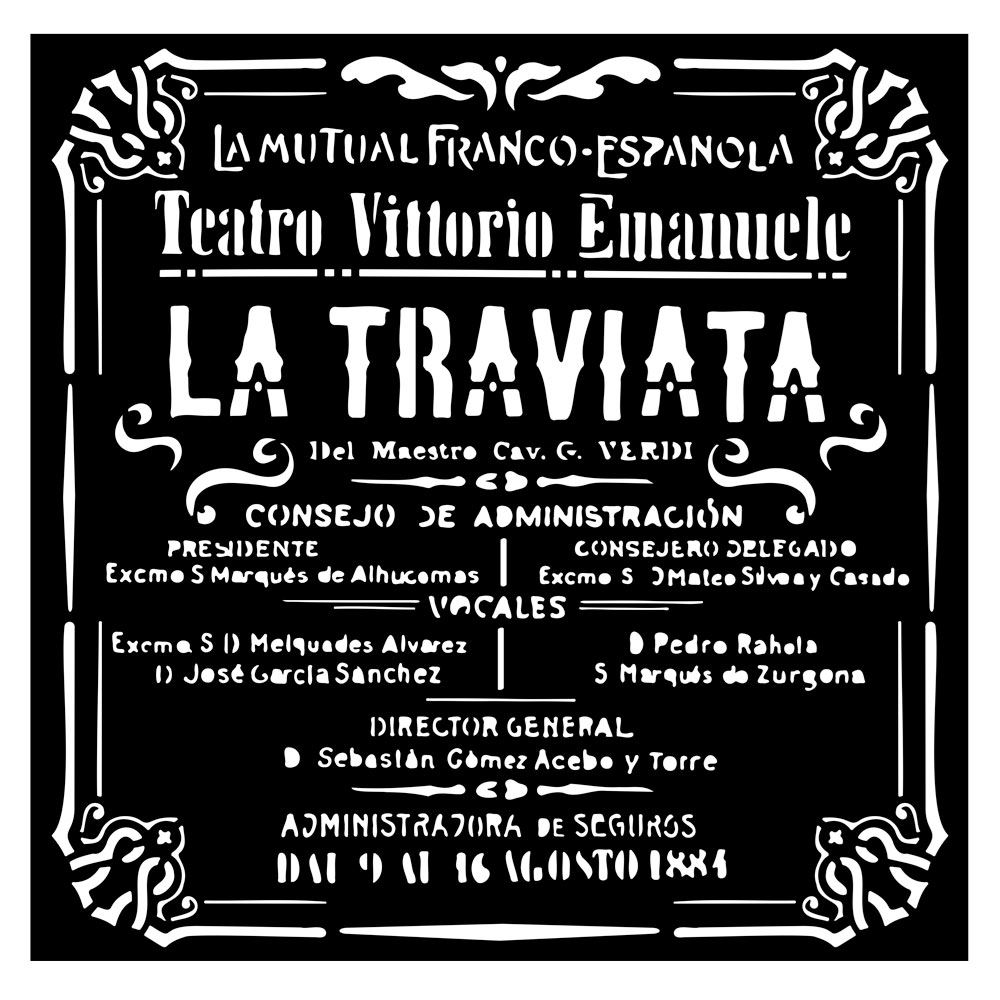Stencil Desire La Traviata