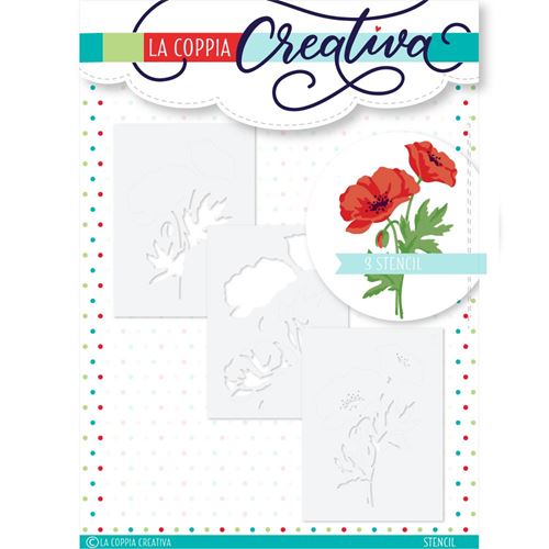 Stencil Due papaveri