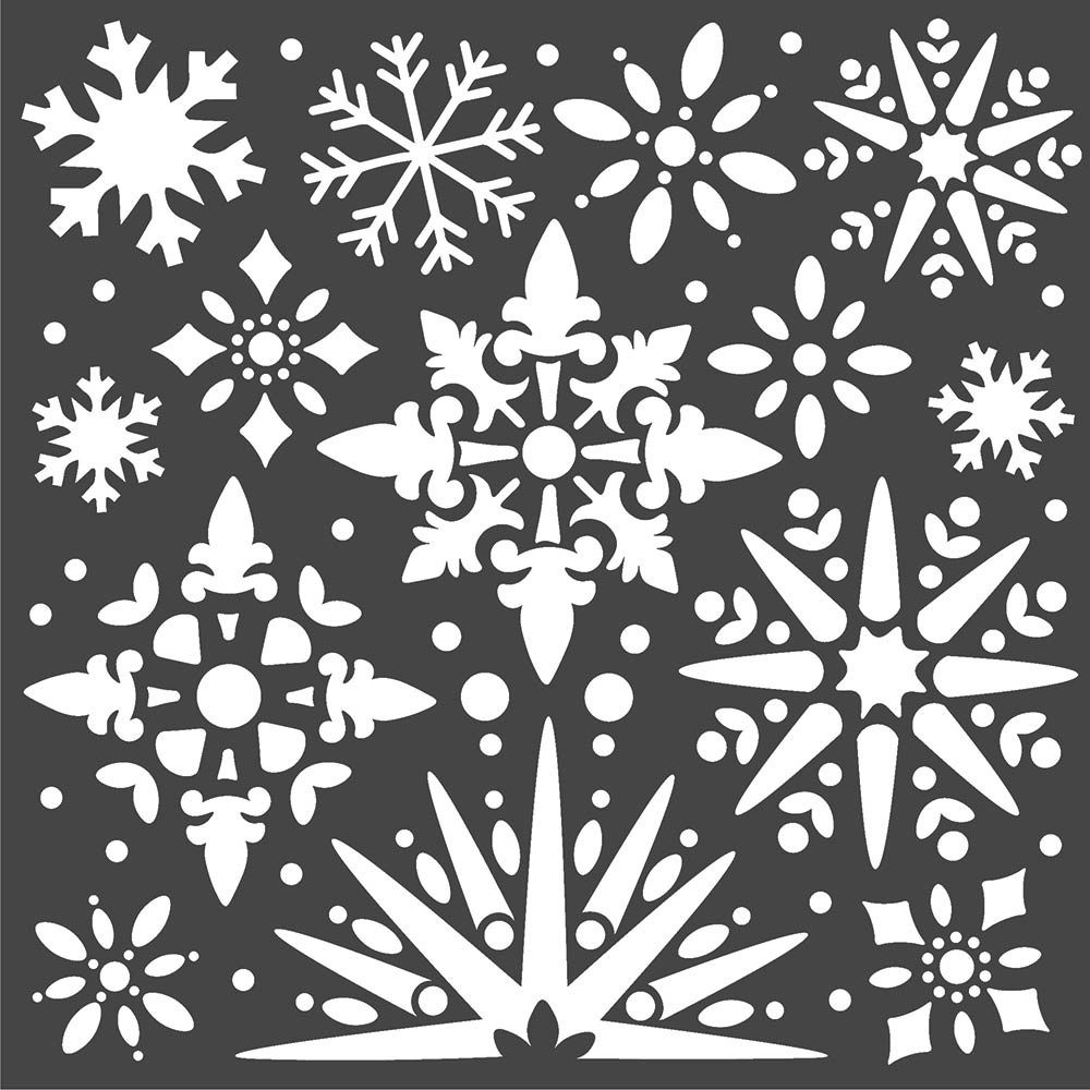 Stencil Fiocchi di Neve Classic Christmas
