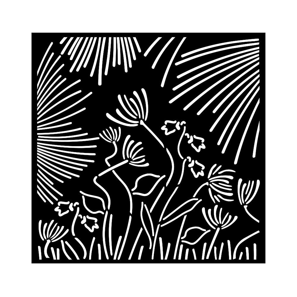 DUBENS Stencil in plastica per torte, aerografo, biscotti, fondente, fai da te, per decorazione di torte, mousse e tesa (fiore G DUBENS Stencil in plastica per torte, aerografo, biscotti, fondente, fai da te, per decorazione di torte, mousse e tesa (fiore G