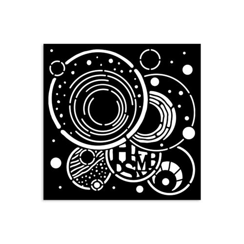 Stencil Furry Friends cerchi vibranti