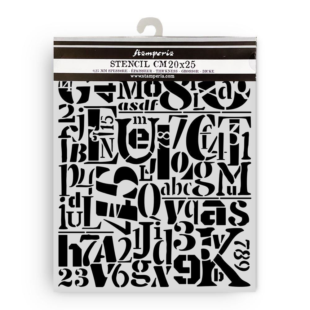 Stencil Furry Friends sfondo numeri e lettere