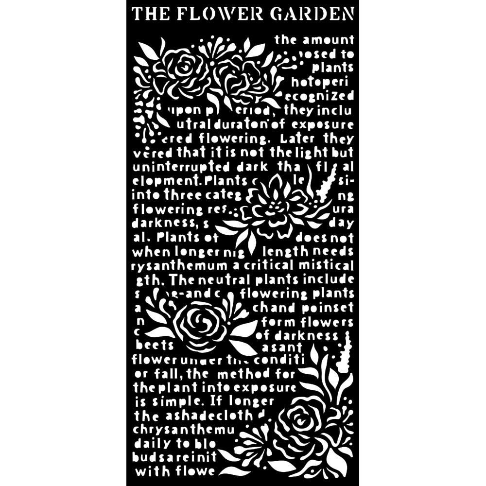 Stencil Garden of Promises The Flower Garden