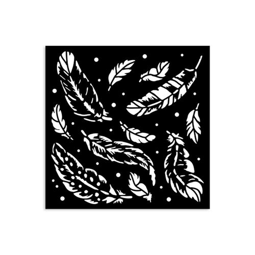 Stencil Herbarium Silvae piume