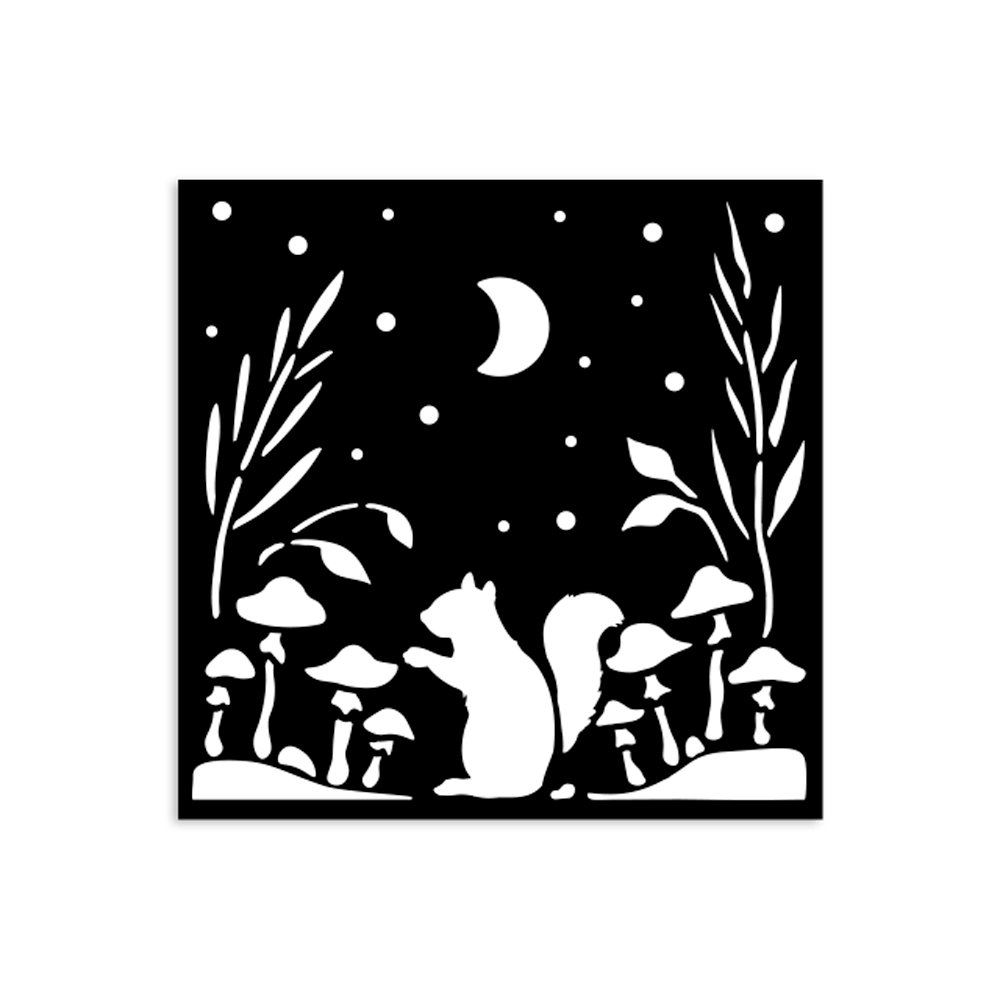 Stencil Herbarium Silvae scoiattolo