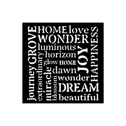 Stencil Hidden Grove scritte