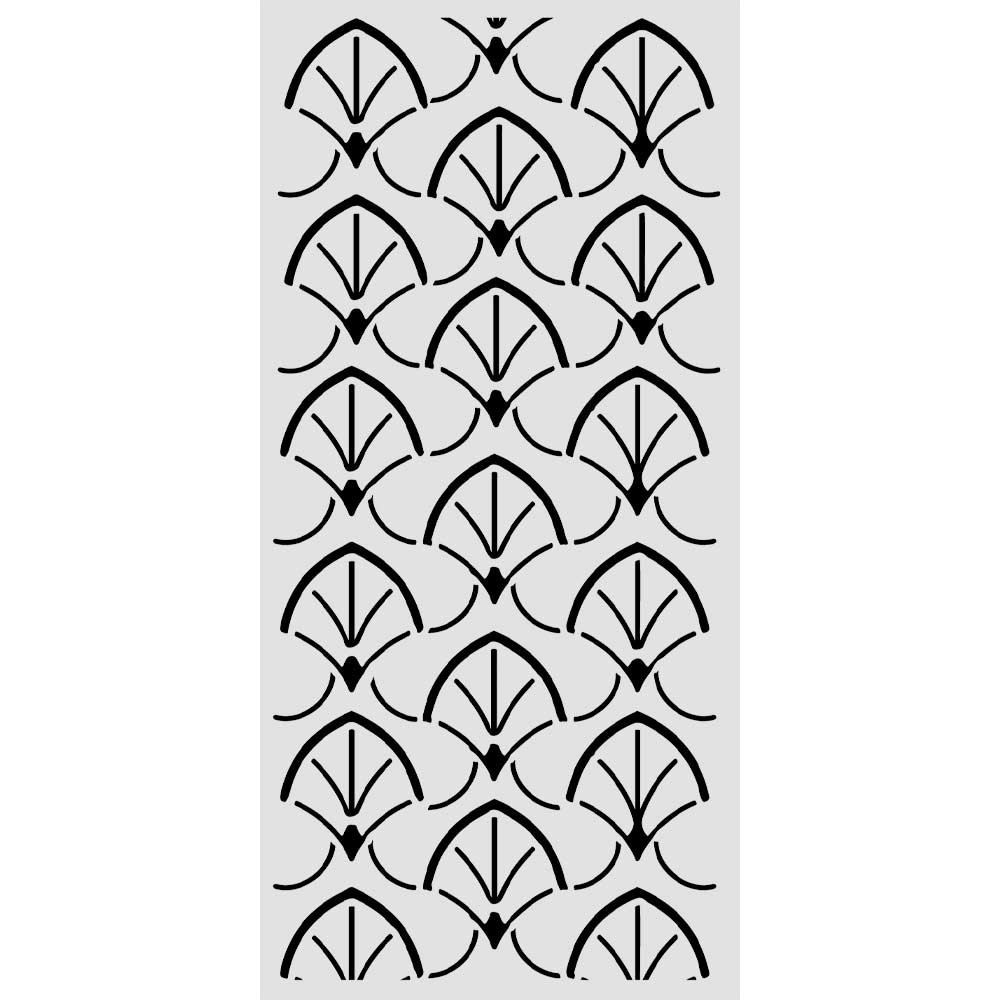 Stencil Oriental Garden bordure