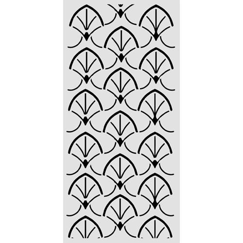Stencil Oriental Garden bordure