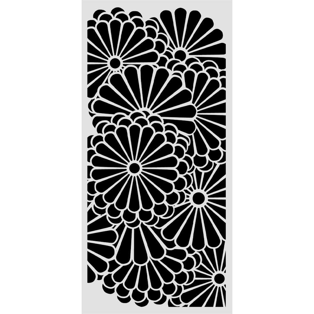Stencil Oriental Garden texture fiorata