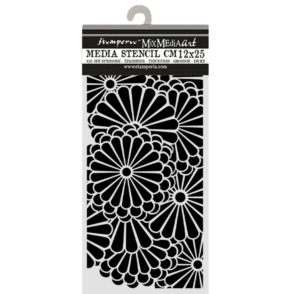 Stencil Oriental Garden texture fiorata