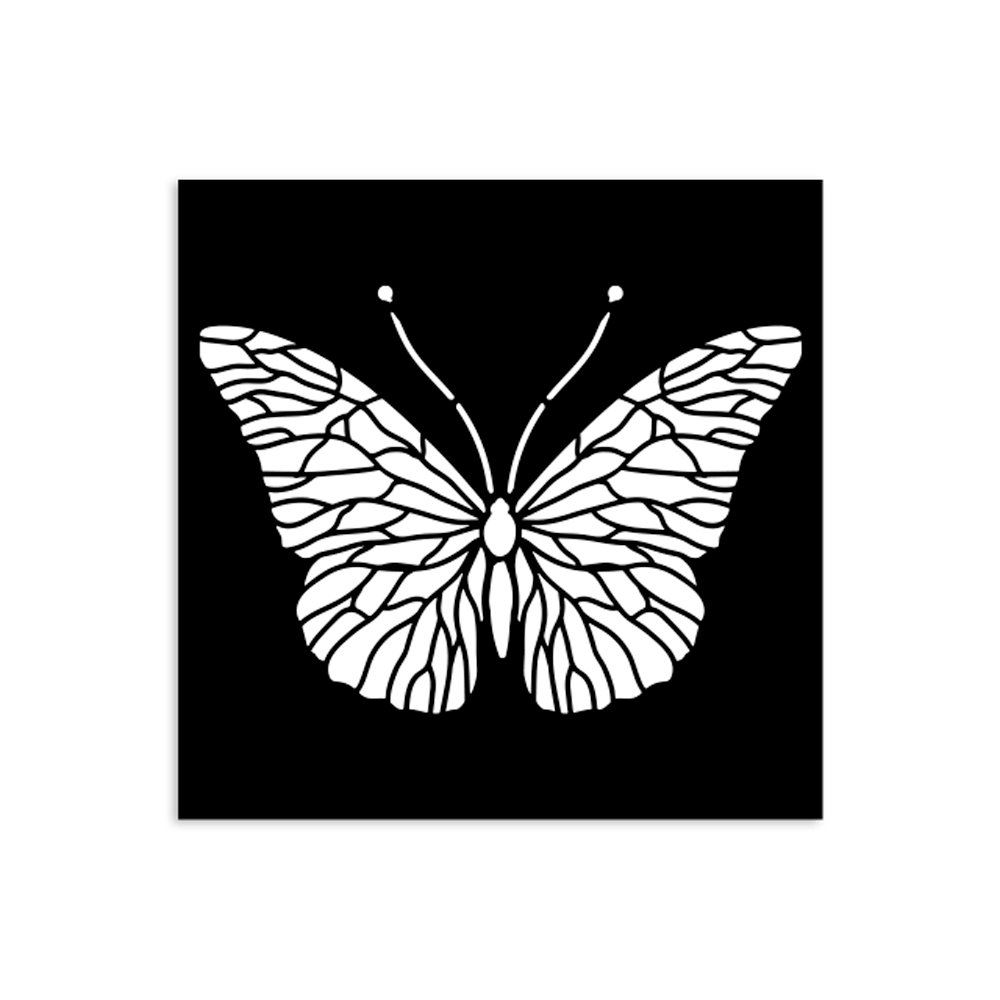 Stencil Quiet Days farfalla