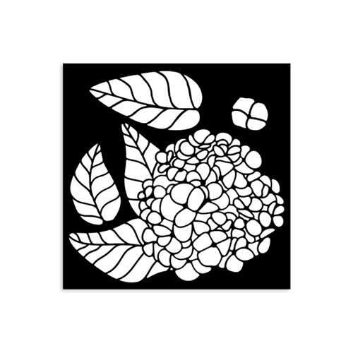 Stencil Quiet Days ortensia