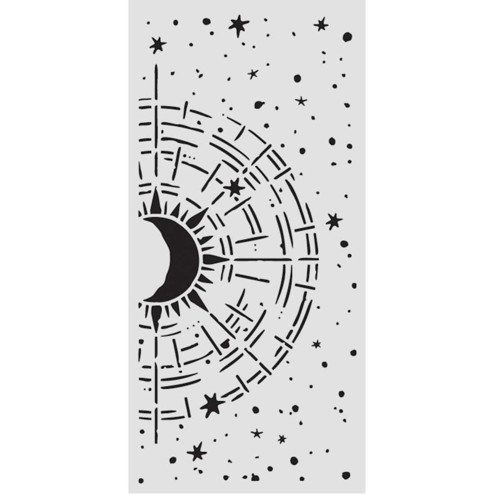 Stencil Secret Diary bussola cosmica