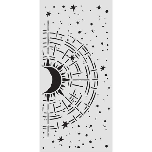 Stencil Secret Diary bussola cosmica
