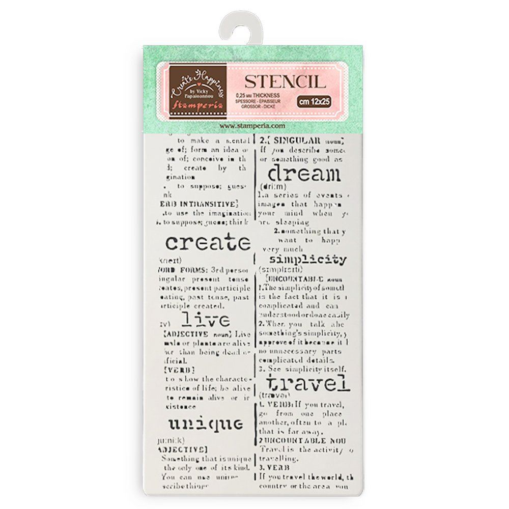 Stencil Secret Diary dizionario