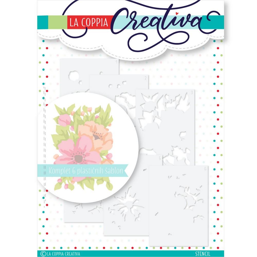 Stencil Sfondo con Fiori