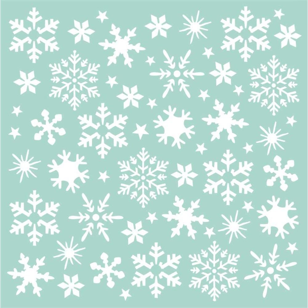 Stencil Spesso Fiocchi di Neve