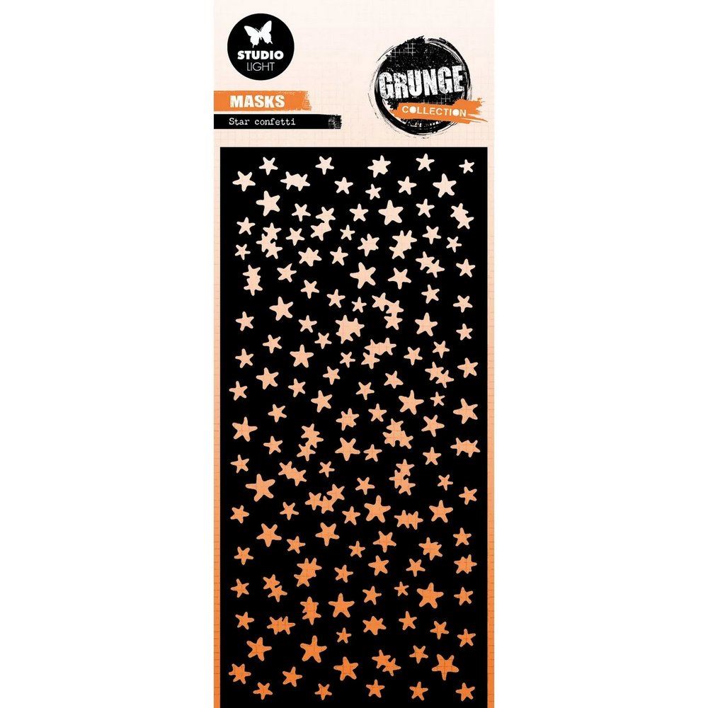 Stencil Star Confetti Grunge Collection