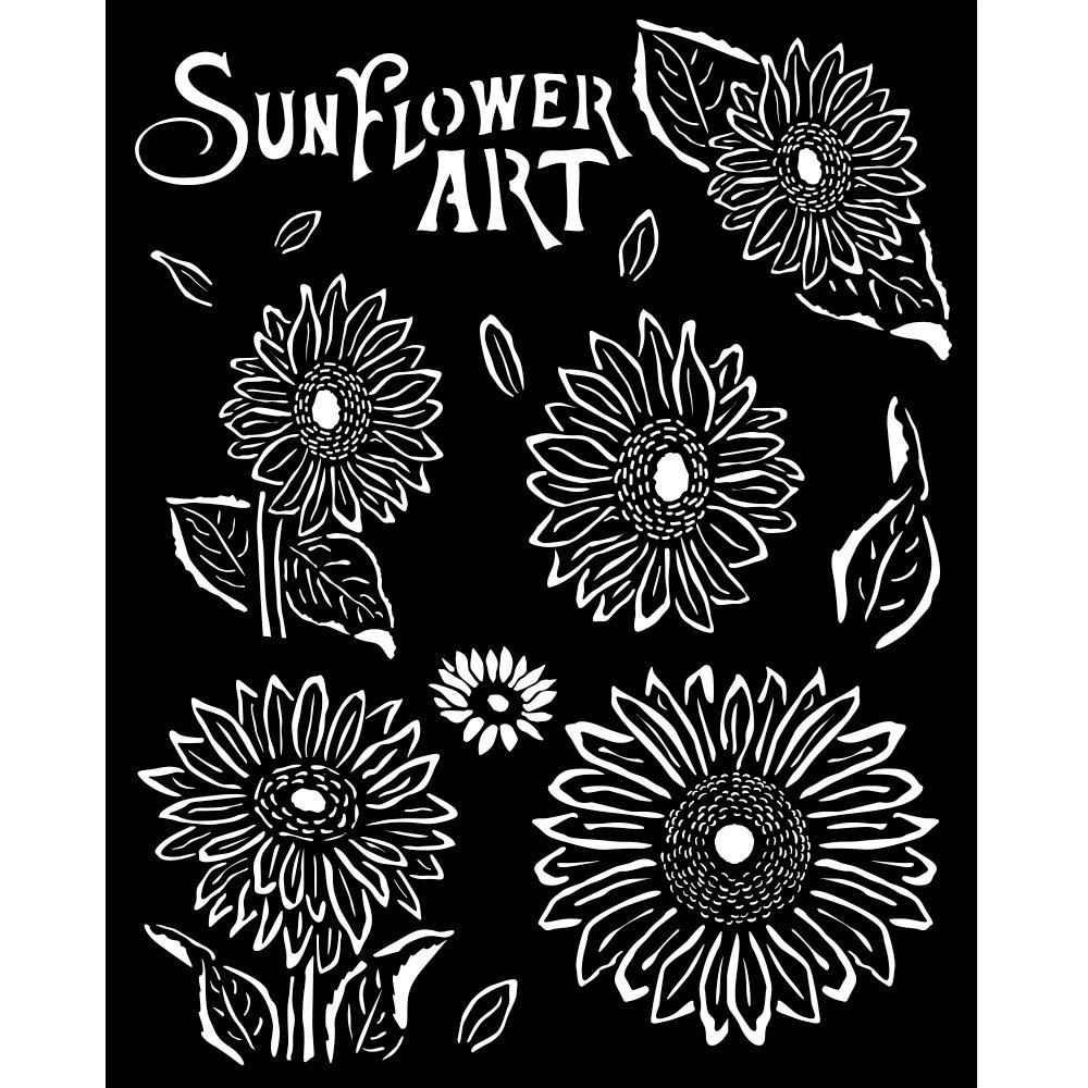 Stencil Sunflower Art girasoli