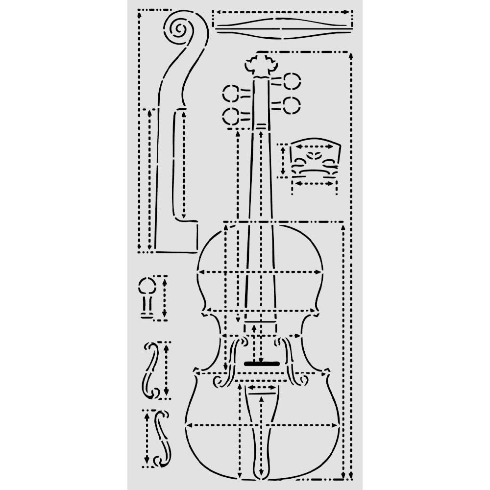 Stencil Symphony sezione di violino
