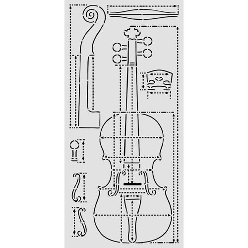 Stencil Symphony sezione di violino