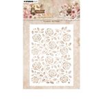 Stencil Teddy's Tea Time Mask Stencil Floral pattern