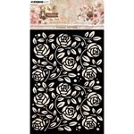 Stencil Teddy's Tea Time Mask Stencil Floral pattern