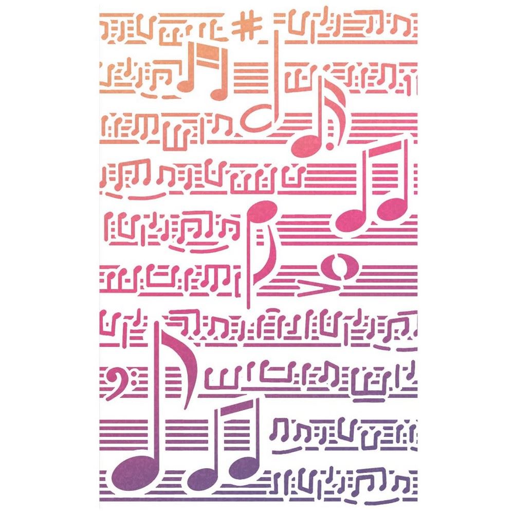 Stencil Texture Musical Score