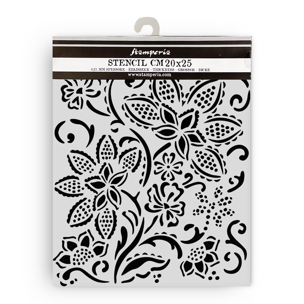 Stencil Timeless fiori batik