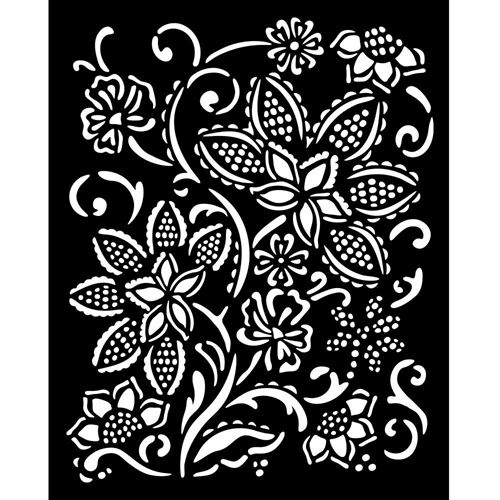 Stencil Timeless fiori batik