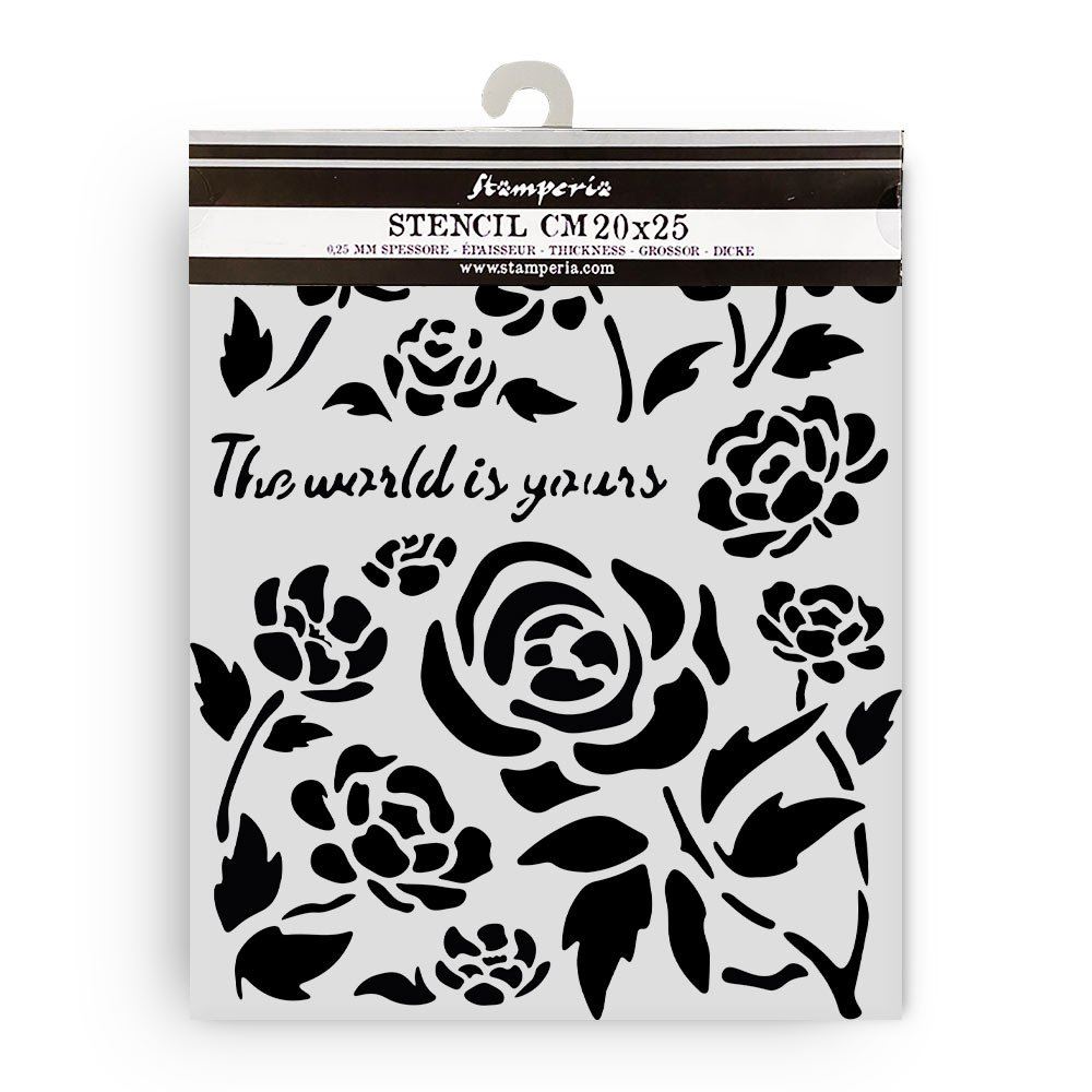 Stencil Timeless rose