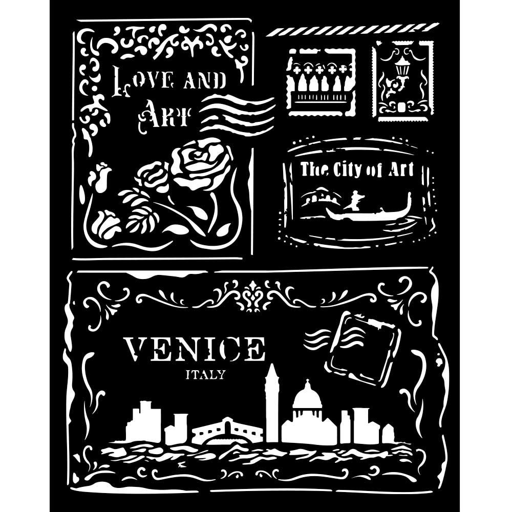 Stencil Venice City of Art cartoline