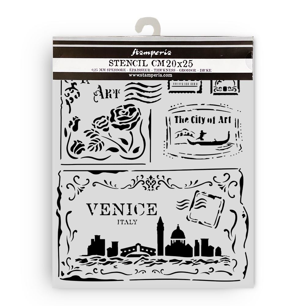 Stencil Venice City of Art cartoline