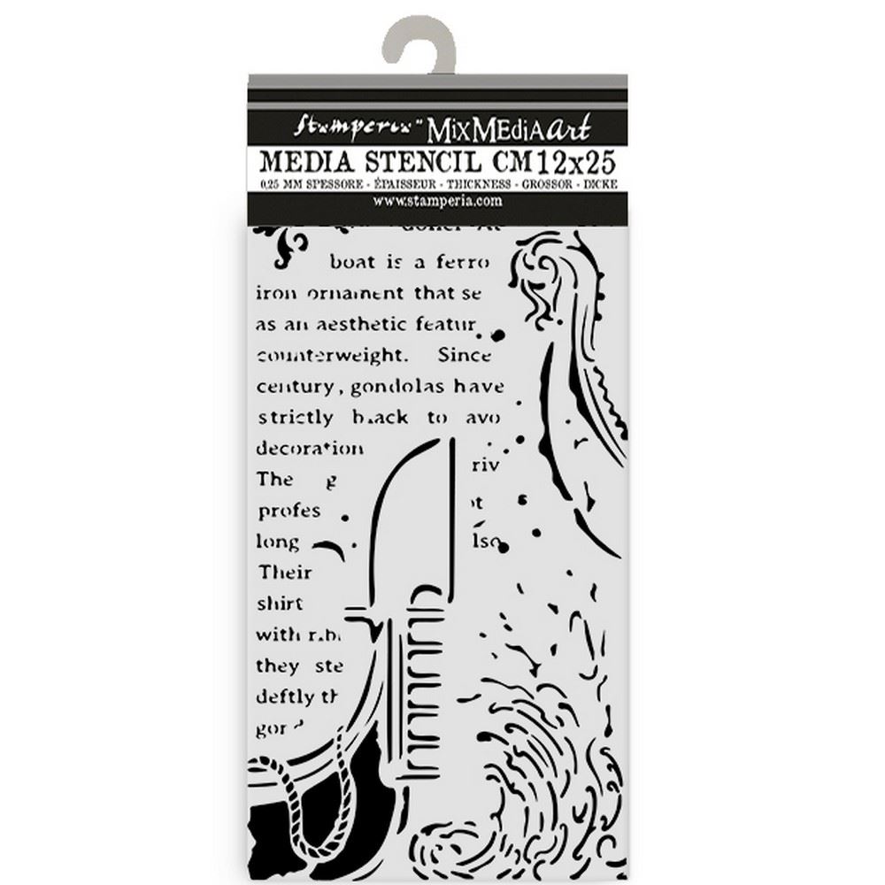 Stencil Venice City of Art gondola