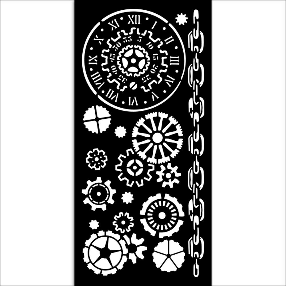 Stencil Voyages Fantastiques meccanismi e ingranaggi