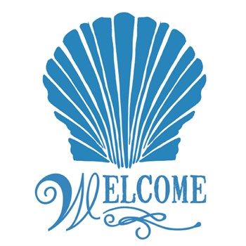 Stencil Welcome e Conchiglia